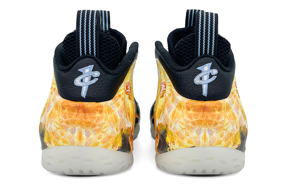 Shop 【客製化球鞋】Nike Foamposite One 墮落天使噴泡 防滑耐磨 中筒 復古籃球鞋 男女皆宜 黑黃色