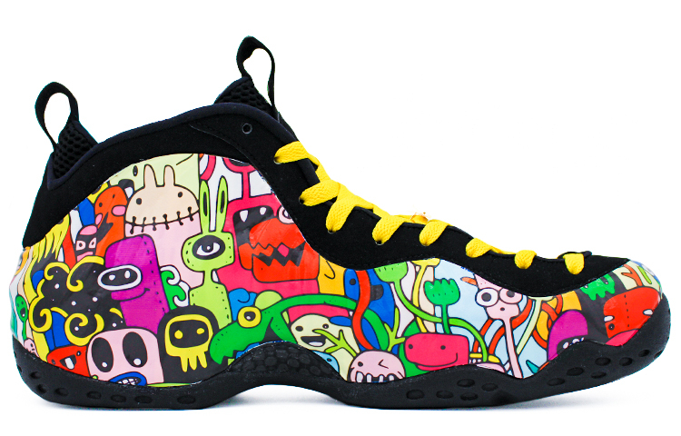 Order 【定制鞋款】耐克泡沫喷华丽红黄花卉涂鸦款 314996-012(Team2-怪兽涂鸦喷)