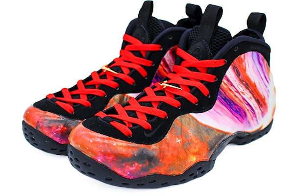 【定製球鞋】Nike Foamposite One Air 銀河星球噴泡 復古籃球鞋 男女同款 紅紫色 Lookbook 【定製球鞋】Nike Foamposite One Air 銀河星球噴泡 復古籃球鞋 男女同款 紅紫色