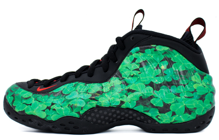 [Custom Shoes] Nike Foamposite One 'Green Black Clover'