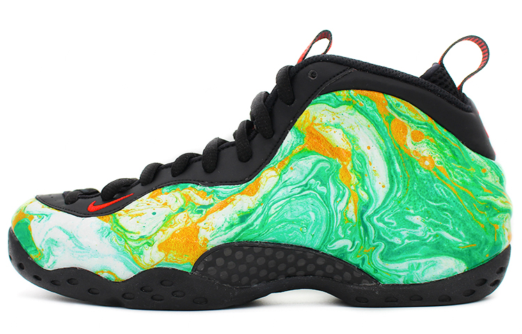 Buy 【定制球鞋】 Nike Foamposite One Air Lava 油墨噴泡 中幫 復古籃球鞋 男款 白綠色