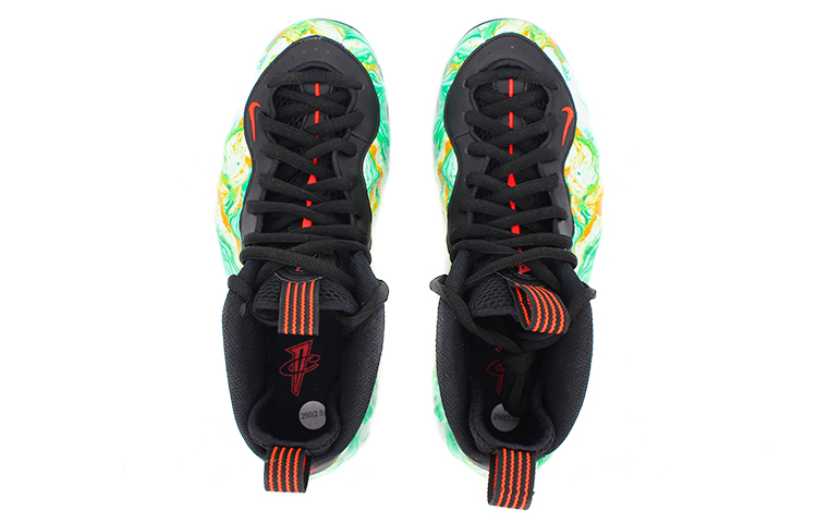 Shop 【定制球鞋】 Nike Foamposite One Air Lava 油墨噴泡 中幫 復古籃球鞋 男款 白綠色