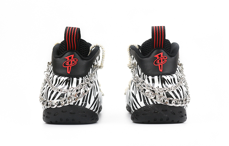 Purchase [Zapatos Personalizados] Nike Foamposite One 'Cebra de Lava' 314996-014(Team2-黑白斑马纹）