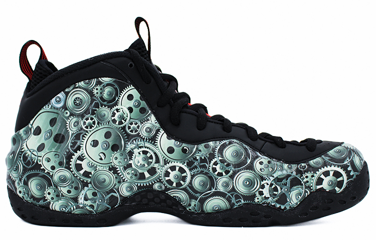 Order [Zapatillas Personalizadas] Nike Foamposite One 'Engranaje Metálico Punk' 314996-014(Team2-金属朋克齿轮喷)
