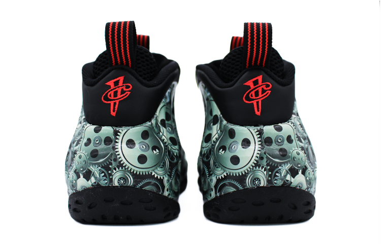 Purchase [Zapatillas Personalizadas] Nike Foamposite One 'Engranaje Metálico Punk' 314996-014(Team2-金属朋克齿轮喷)