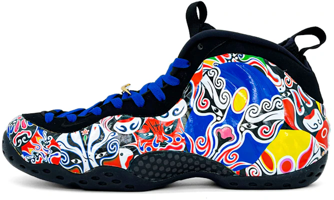 【訂製球鞋】Nike Foamposite One 拼接面譜噴泡 中筒 復古籃球鞋 男女款 紅藍色 Order 【訂製球鞋】Nike Foamposite One 拼接面譜噴泡 中筒 復古籃球鞋 男女款 紅藍色