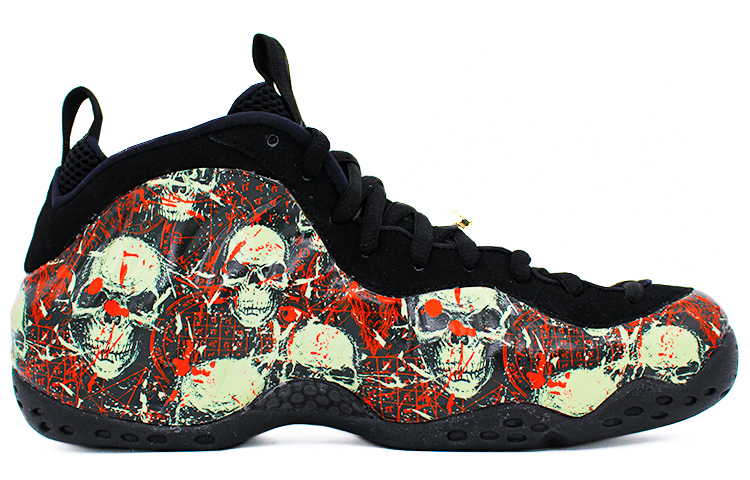 [Custom Shoes] Nike Foamposite One 'Skull Splash Black Red' 圖 2