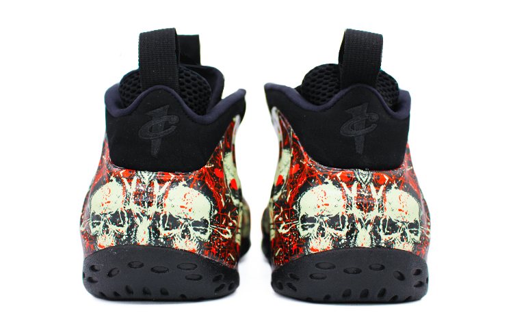 [Custom Shoes] Nike Foamposite One 'Skull Splash Black Red' 圖 5