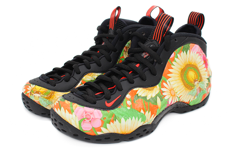 Lookbook [Sepatu Kustom] Nike Foamposite One 'Sunflower Lava' 314996-014(Team2-花卉向日葵)