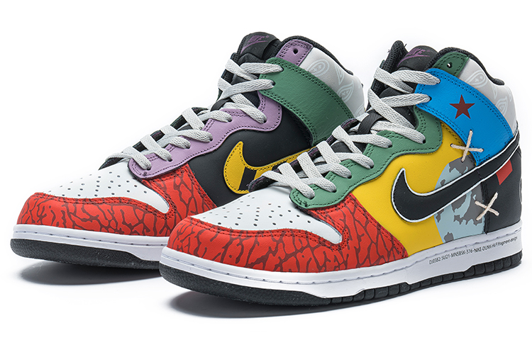 [Custom Shoes] Nike Fragment Design Dunk High 'Beijing Wild Crane Splatter Lightning Mars Cashew Flower' 圖 3