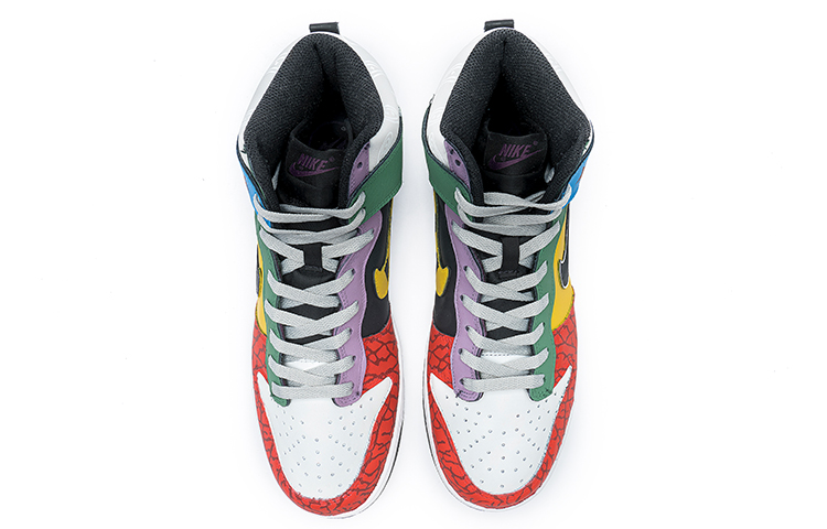 [Custom Shoes] Nike Fragment Design Dunk High 'Beijing Wild Crane Splatter Lightning Mars Cashew Flower' 圖 4