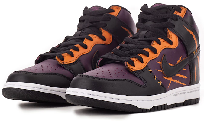 【定制球鞋】Fragment Design x Nike Dunk High 藤原浩聯名 閃電 萬聖節系列 黑魔法 通靈爪痕 手縫線 板鞋 男女同款 黑白橙紫 Lookbook 【定制球鞋】Fragment Design x Nike Dunk High 藤原浩聯名 閃電 萬聖節系列 黑魔法 通靈爪痕 手縫線 板鞋 男女同款 黑白橙紫