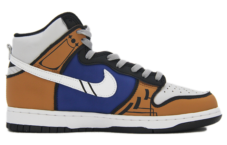 Lookbook [定制鞋款] 耐克 Fragment Design x Dunk 高帮 '卡其小丑' DJ0382-600（TEAM110-卡其小丑蓝SBOX）