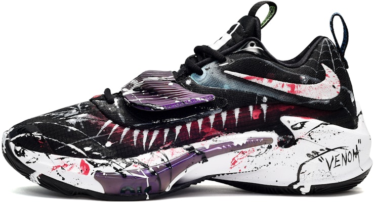 Nike Freak 3 "Veneno" Personalizadas Negro/Blanco/Rojo DA0695-001(TeamE-男女同款泼墨涂鸦黑白红) Buy Nike Freak 3 "Veneno" Personalizadas Negro/Blanco/Rojo DA0695-001(TeamE-男女同款泼墨涂鸦黑白红)