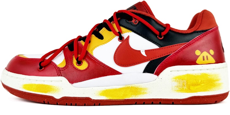 나이키 풀포스 로우 '블랙 화이트 GG 본드' (커스텀) FB1362-102(Team45-GG-BOND) Order 나이키 풀포스 로우 '블랙 화이트 GG 본드' (커스텀) FB1362-102(Team45-GG-BOND)