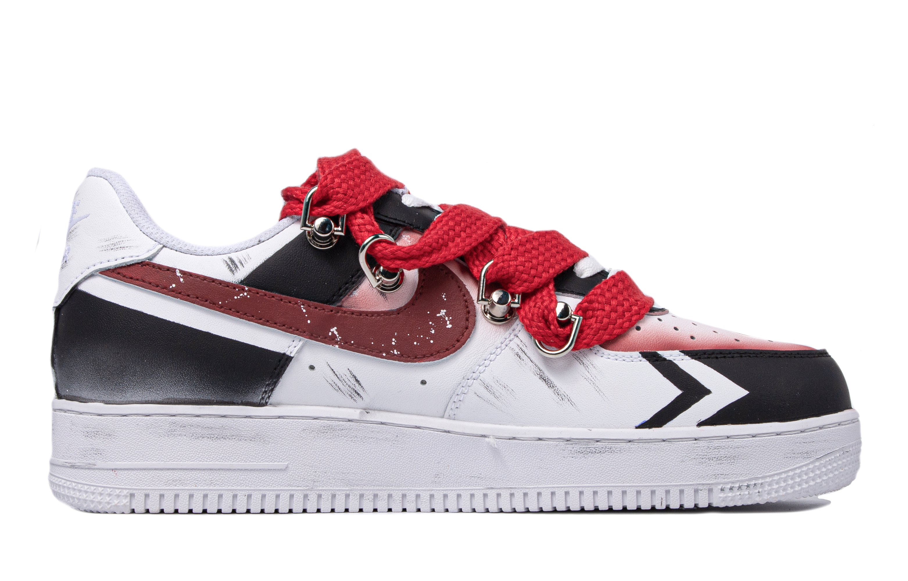 Order 【定制球鞋】Nike Air Force 1 低幫 FUN FOR FUN SOS KID 潮玩聯名定制 男款 白色 板鞋