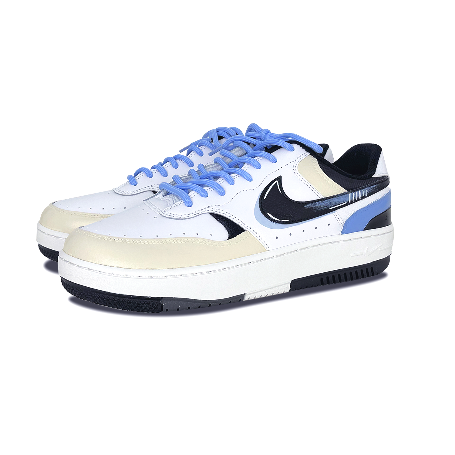 Lookbook 나이키 감마 포스 로우 '겨울 로맨스' (커스텀) DX9176-100(Team122-男女同款冬日恋歌）