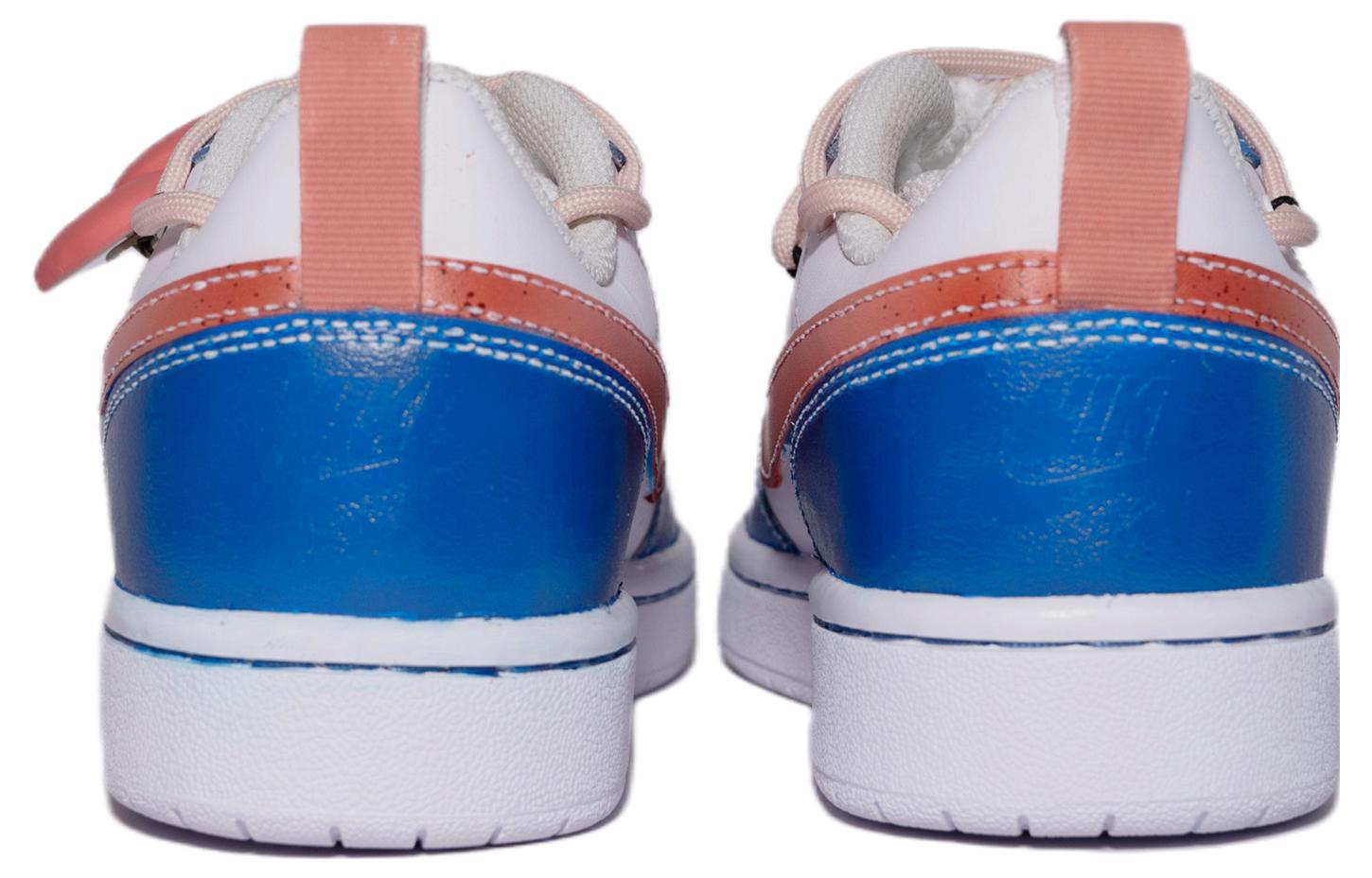 Shop [Sepatu Kustom] Nike Hello Kitty x Court Borough Low 2 'Putih Gradasi Pita' BQ5448-100(Team61-凯蒂小猫)