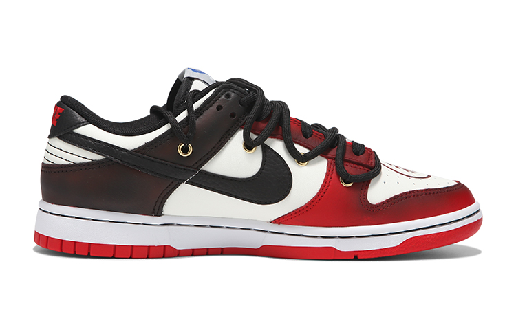 Order 【定制球鞋】Nike Dunk Low EMB "芝加哥" 熱浪製作 CNY 恭喜發財 解構綁帶 復古 低幫 板鞋 GS 紅色