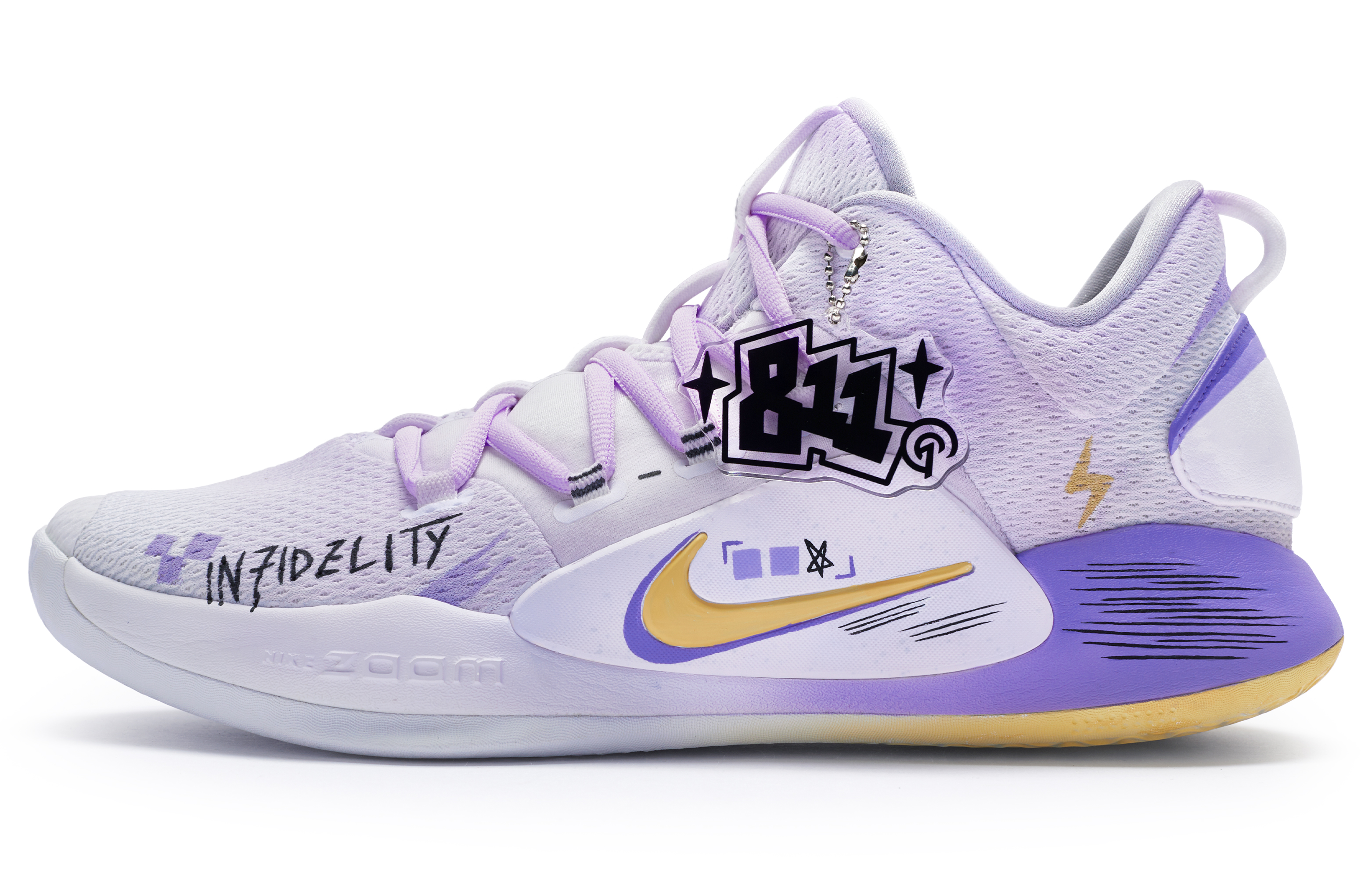 Buy [Sepatu Custom] Nike Hyperdunk 10 'No Faith Ungu' AR0465-100(Team80-男款无信仰紫S-BOX)