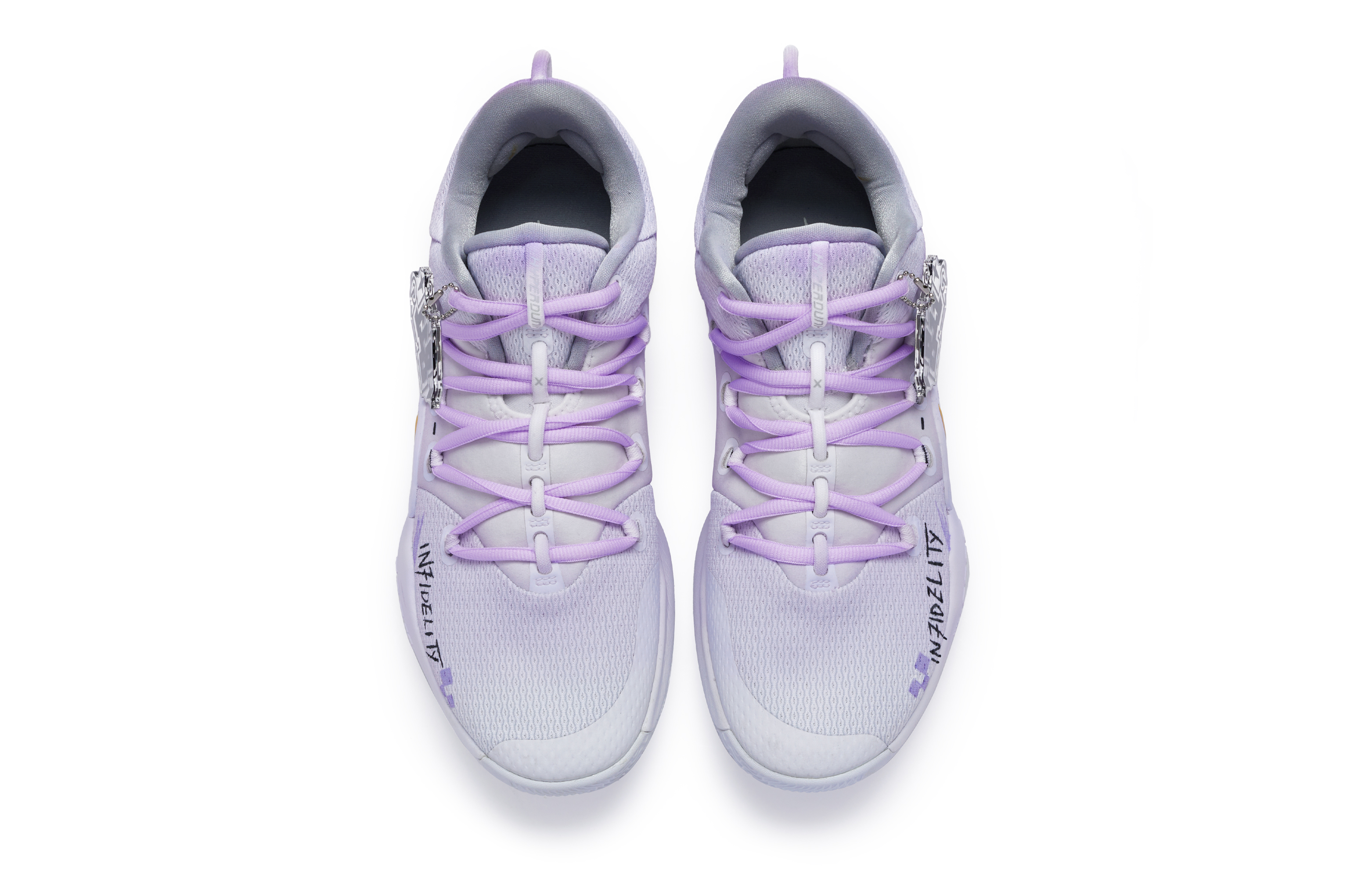 Shop [Sepatu Custom] Nike Hyperdunk 10 'No Faith Ungu' AR0465-100(Team80-男款无信仰紫S-BOX)