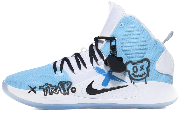 Buy [Sepatu Kustom] Nike Hyperdunk X 'Blue Graffiti Bear' AO7890-101(Team10--蓝色涂鸦熊）