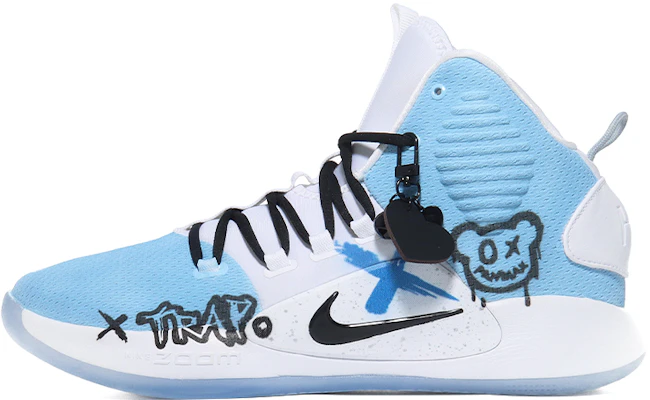 【訂製籃球鞋】 Nike Hyperdunk X 藍色塗鴉熊 運動潮酷風 高筒 籃球鞋 男款 純白 Buy 【訂製籃球鞋】 Nike Hyperdunk X 藍色塗鴉熊 運動潮酷風 高筒 籃球鞋 男款 純白
