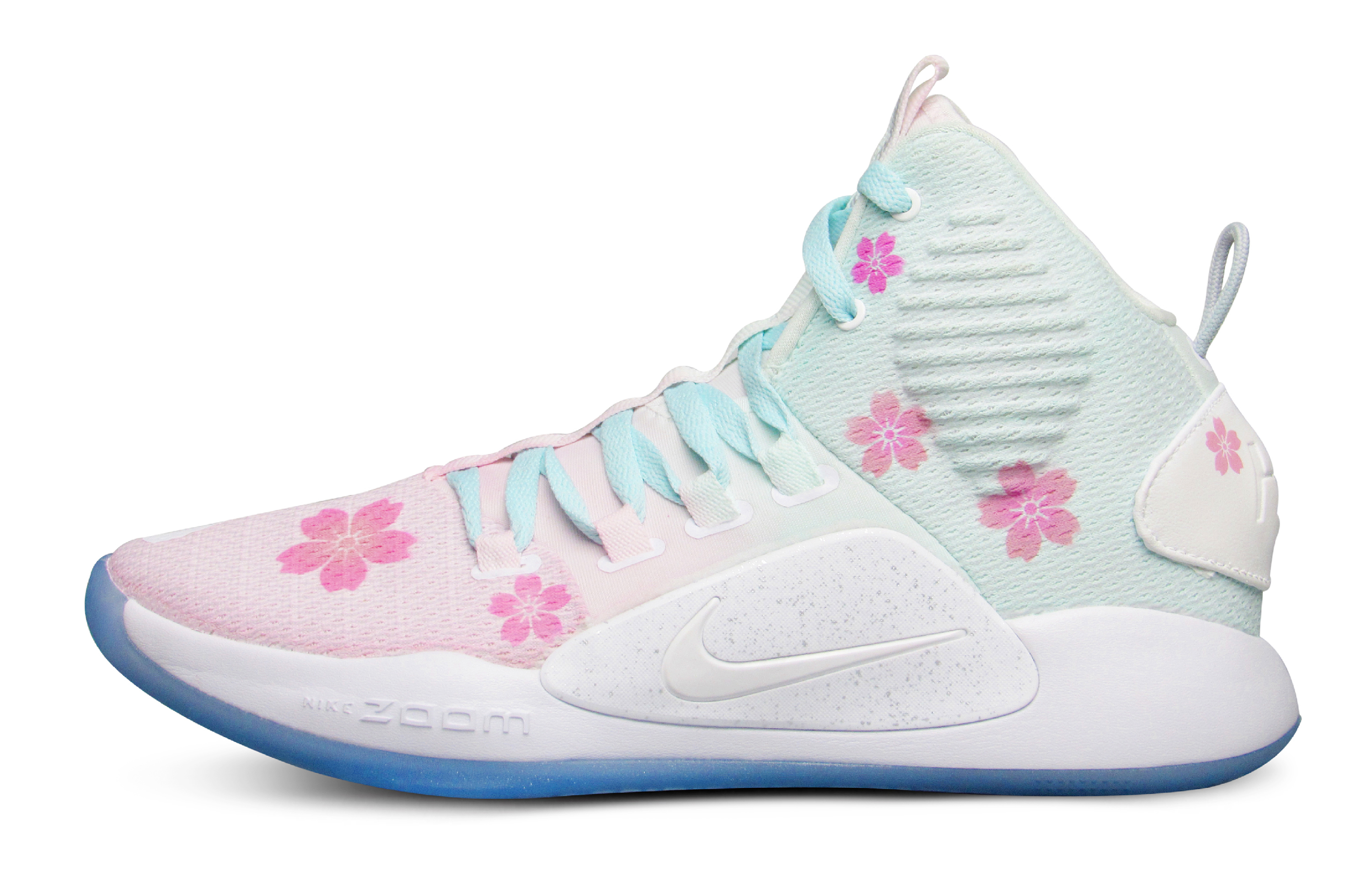 Buy 【定制球鞋】Nike Hyperdunk X 漸變櫻花 棉花糖 小清新 實戰籃球鞋 男款 粉藍