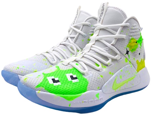 【定制鞋款】耐克 Hyperdunk X '涂鸦溅射' AO7890-101(TeamS-男款涂鸦泼墨白绿) Lookbook 【定制鞋款】耐克 Hyperdunk X '涂鸦溅射' AO7890-101(TeamS-男款涂鸦泼墨白绿)