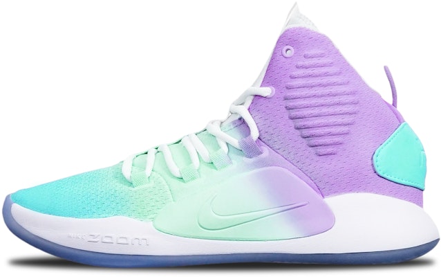 【定制球鞋】 Nike Hyperdunk X 馬卡龍三色漸變 減震平衡 限量特殊鞋盒 高幫 籃球鞋 男款 藍綠紫 Buy 【定制球鞋】 Nike Hyperdunk X 馬卡龍三色漸變 減震平衡 限量特殊鞋盒 高幫 籃球鞋 男款 藍綠紫