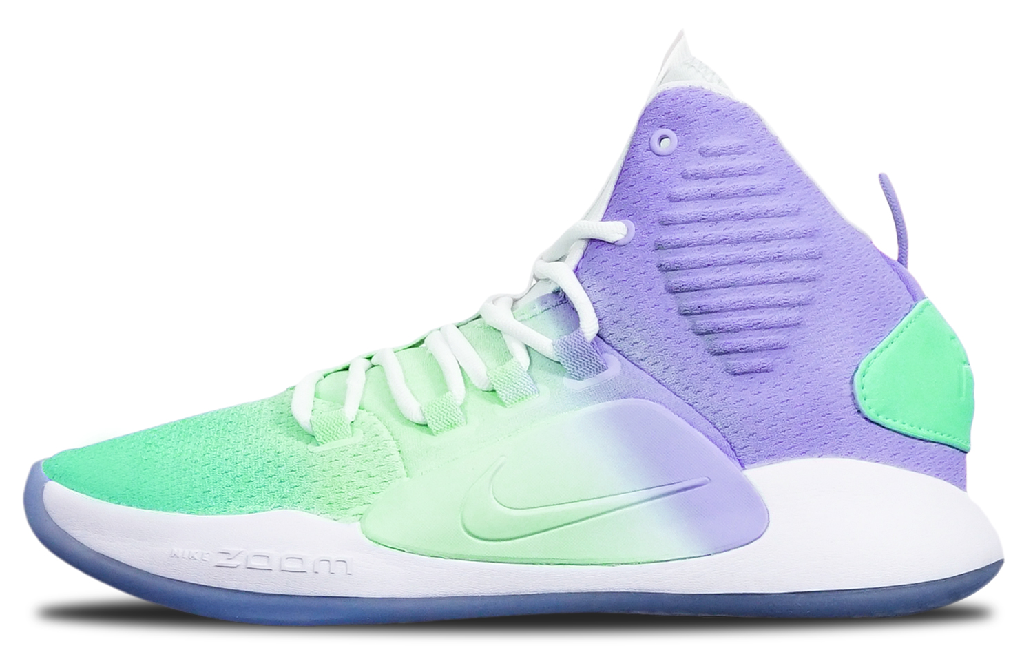 Buy [Sneakers Kustom] Nike Hyperdunk X 'Macaron Hijau Ungu Pudar' AO7890-101(TeamT-三色渐变绿紫S-BOX)
