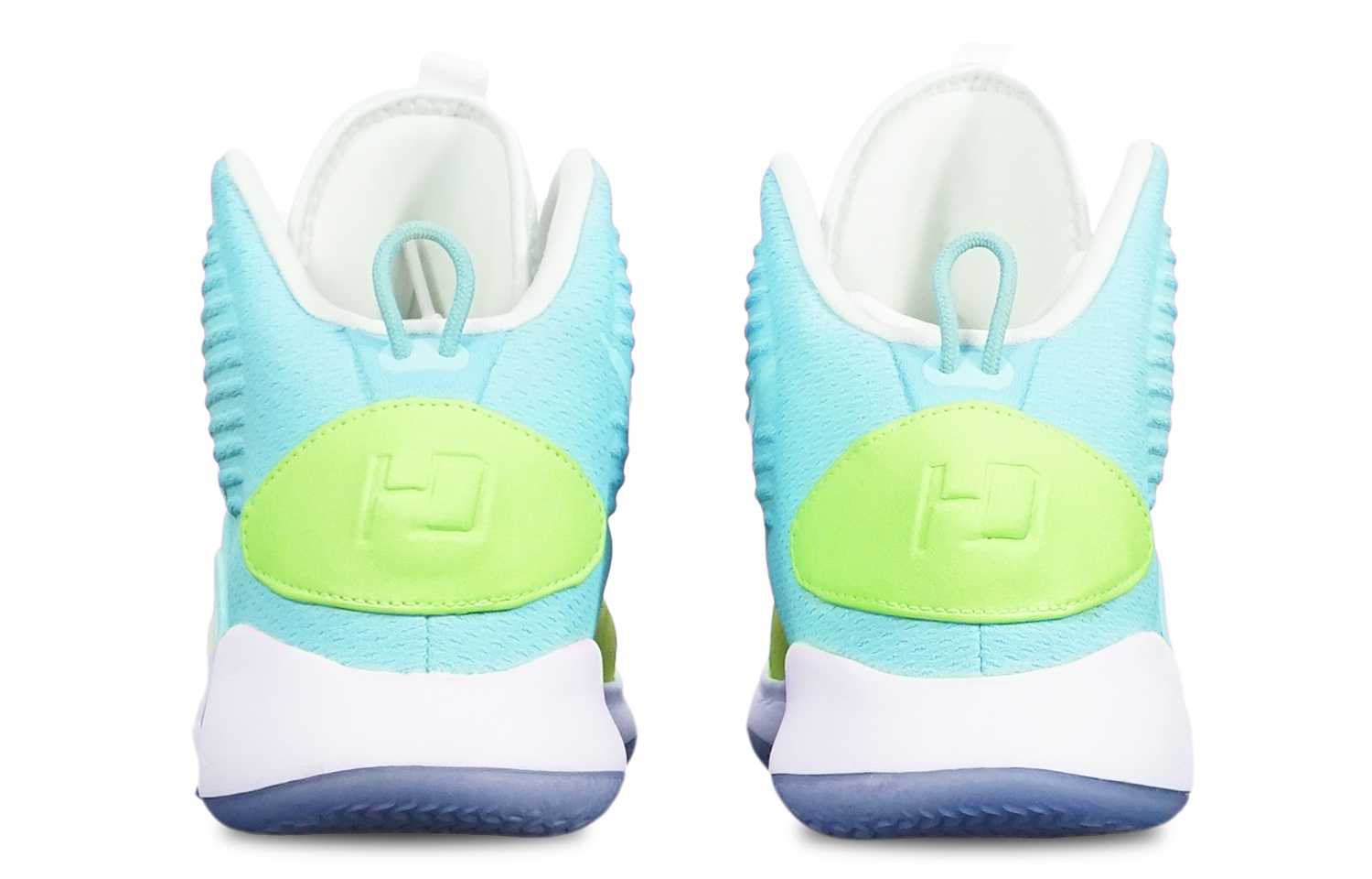 Shop [Kasut Custom] Nike Hyperdunk X 'Macaron Hijau Kuning Biru Gradient' AO7890-101(TeamT-三色渐变绿黄蓝S-BOX)