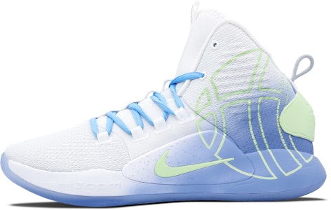 【訂製球鞋】Nike Hyperdunk X 霾藍漸變 螢光籃球 防滑耐磨 高筒籃球鞋 男款 藍白綠 Buy 【訂製球鞋】Nike Hyperdunk X 霾藍漸變 螢光籃球 防滑耐磨 高筒籃球鞋 男款 藍白綠