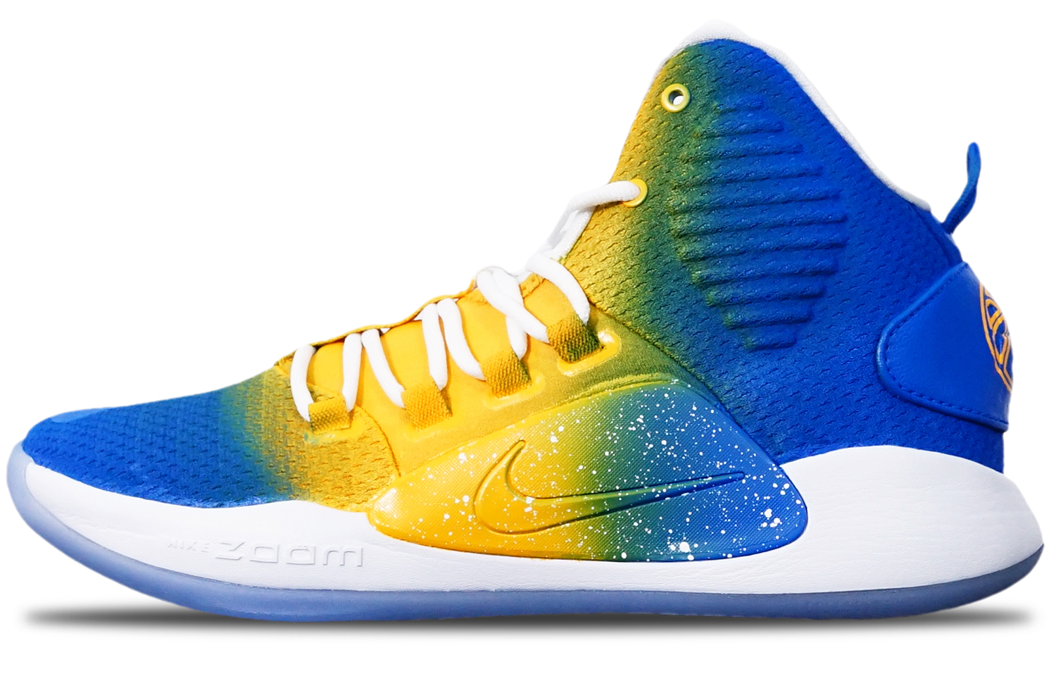 Buy [Kasut Custom] Nike Hyperdunk X 'Warriors Gradient Biru Kuning' AO7890-101(TeamT-勇士队中帮蓝黄渐变)