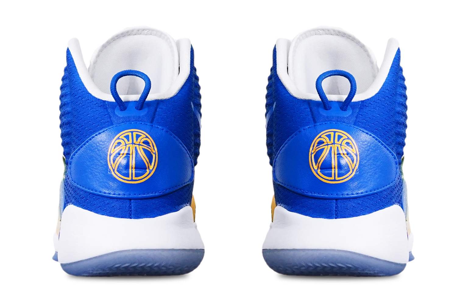 Shop [Kasut Custom] Nike Hyperdunk X 'Warriors Gradient Biru Kuning' AO7890-101(TeamT-勇士队中帮蓝黄渐变)