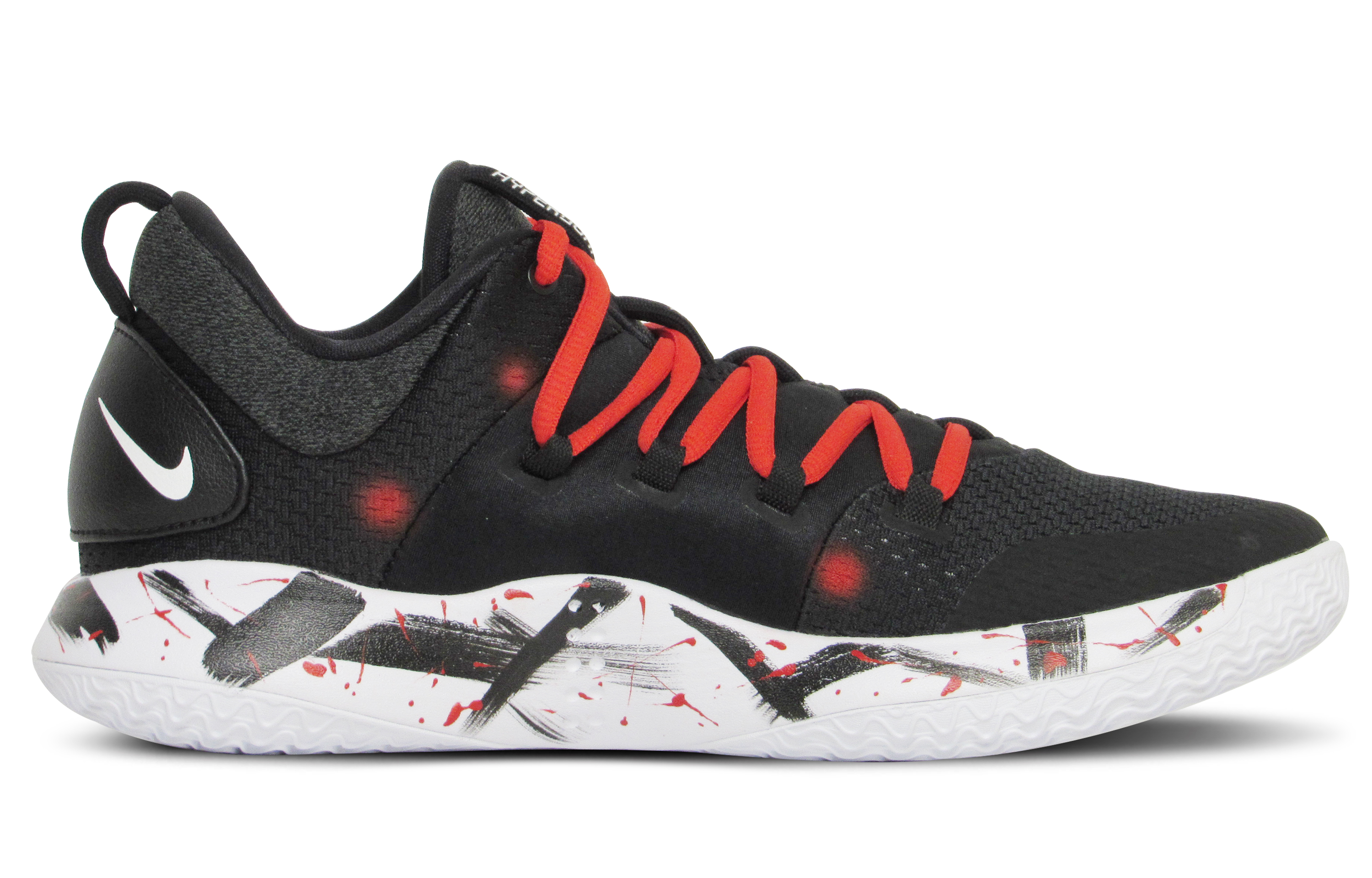 Order [定制鞋] 耐克Hyperdunk X Low '血骷髅黑红涂鸦' AR0465-003(Team65-黑色骷髅)