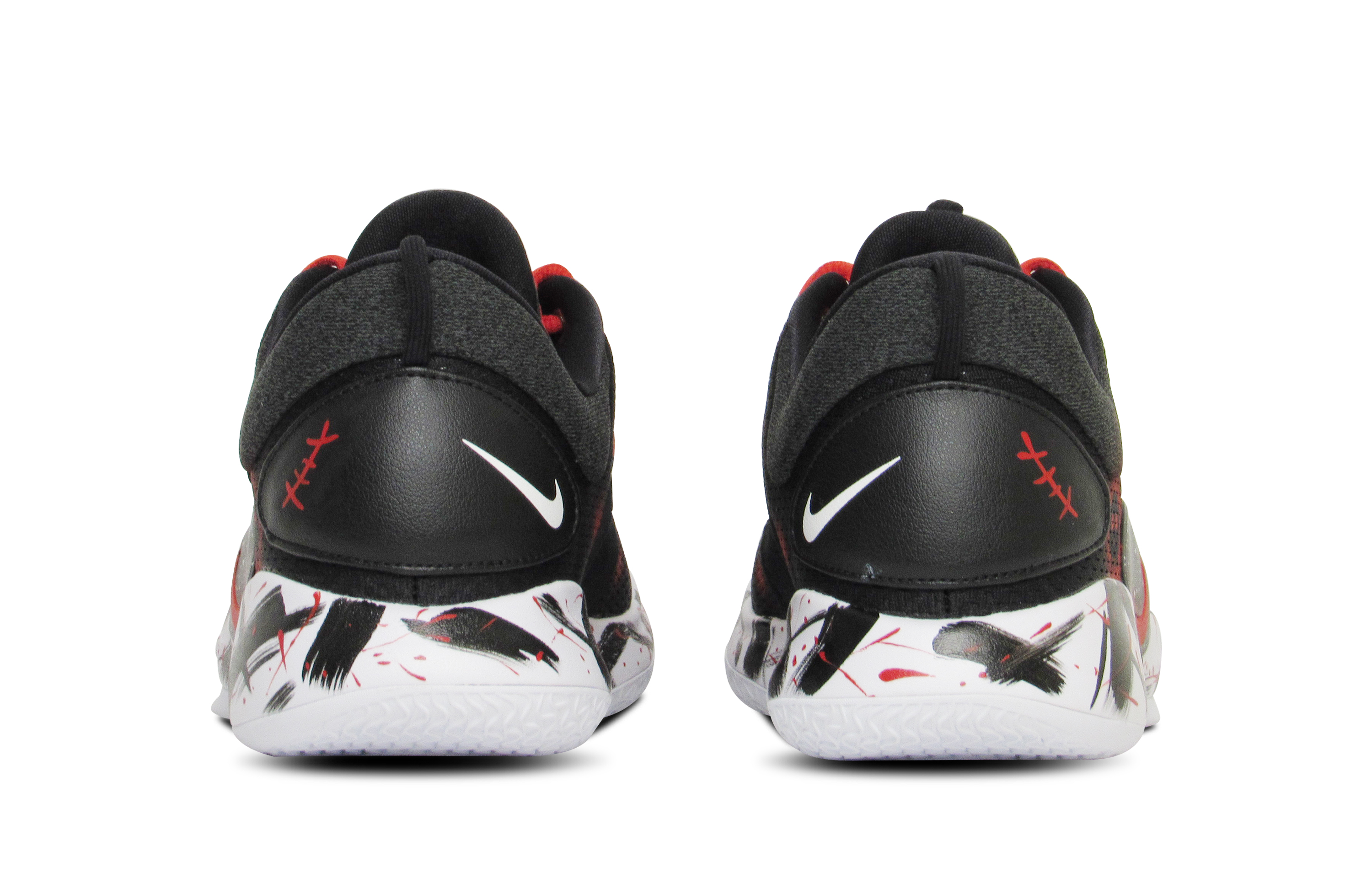 Shop [定制鞋] 耐克Hyperdunk X Low '血骷髅黑红涂鸦' AR0465-003(Team65-黑色骷髅)