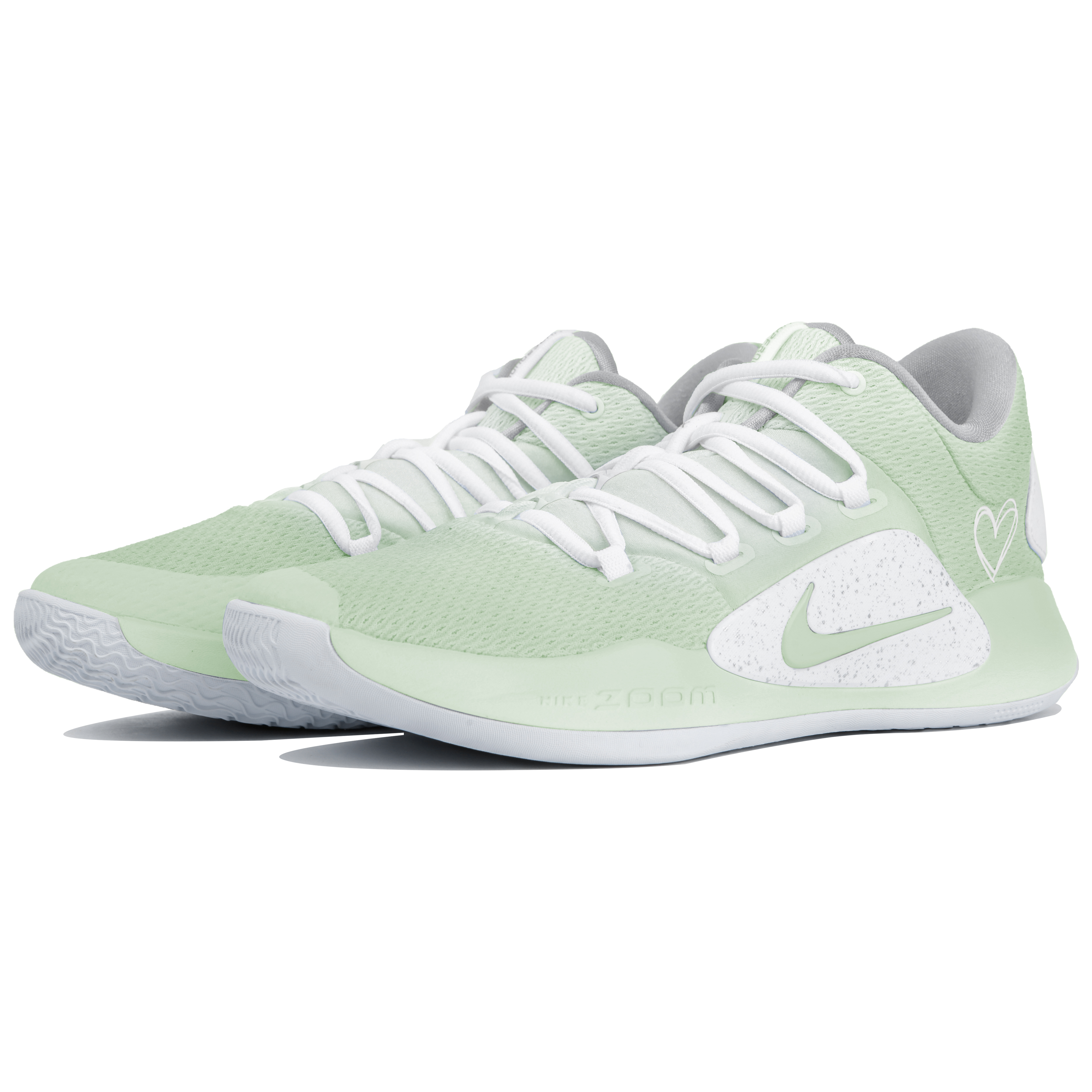 Lookbook [カスタムシューズ] ナイキ ハイパーダンク X ロー 'フレッシュグリーンモンステラ' AR0465-100(Team4-男款清香绿萝)