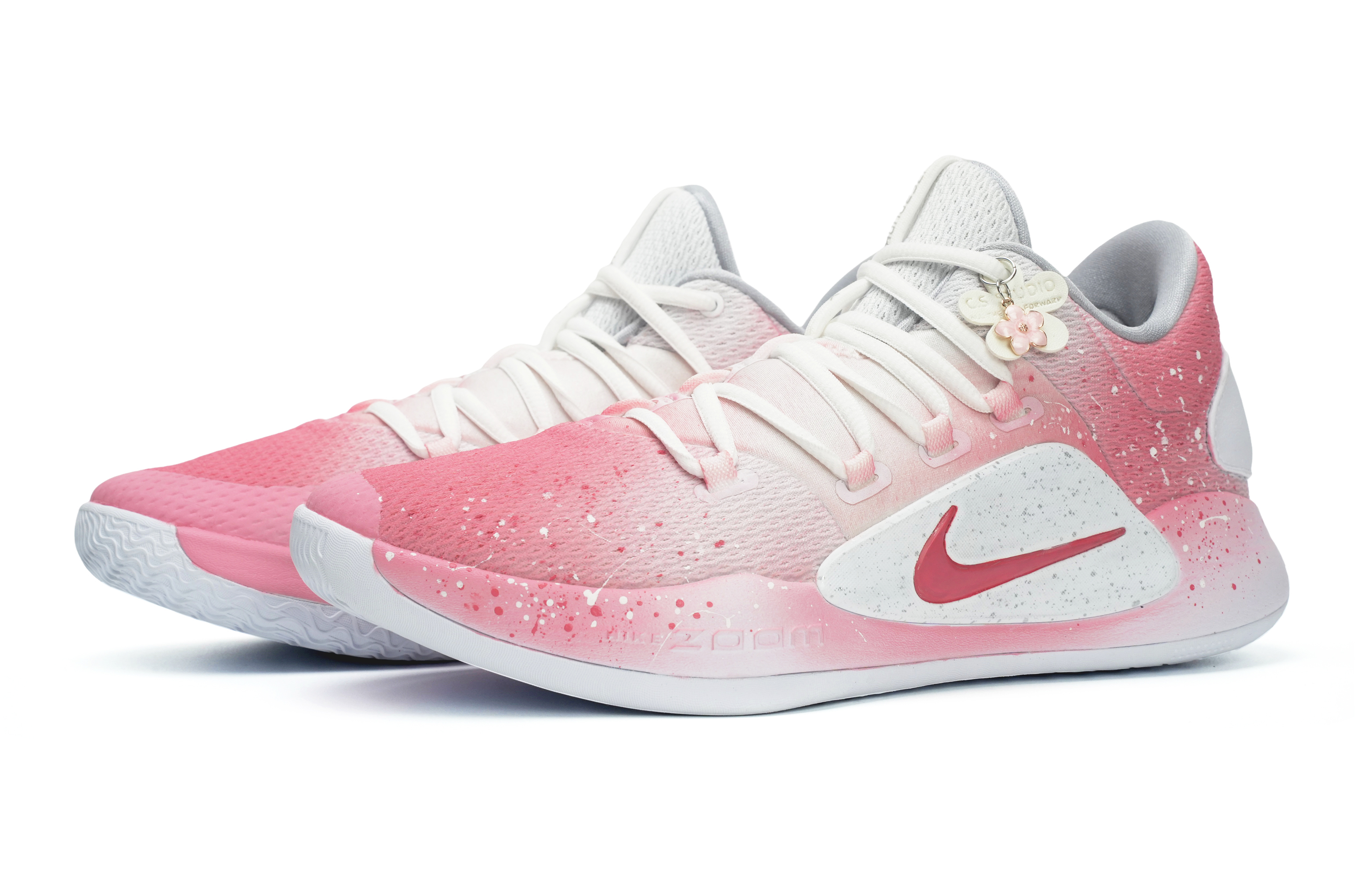 Lookbook [Sepatu Kustom] Nike Hyperdunk X Low 'Gradient Cherry Blossom' AR0465-100(Team11-渐变樱花男粉S-BOX)