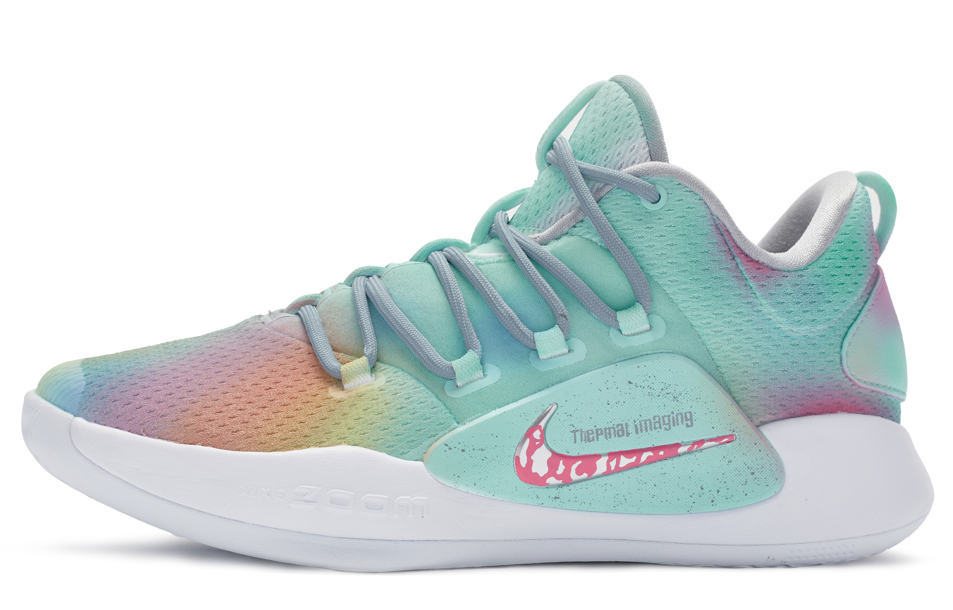 [Custom Shoes] Nike Hyperdunk X Low 'Green Purple Yellow Gradient'