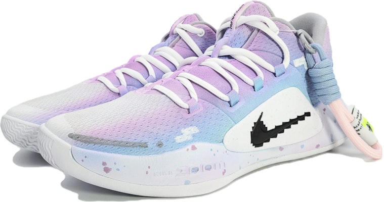 【訂製籃球鞋】Nike Hyperdunk X Low 10 梦幻空间 渐变塗鸦 圆头系带 减震防滑耐磨 低筒 籃球鞋 男款 紫藍白 Shop 【訂製籃球鞋】Nike Hyperdunk X Low 10 梦幻空间 渐变塗鸦 圆头系带 减震防滑耐磨 低筒 籃球鞋 男款 紫藍白