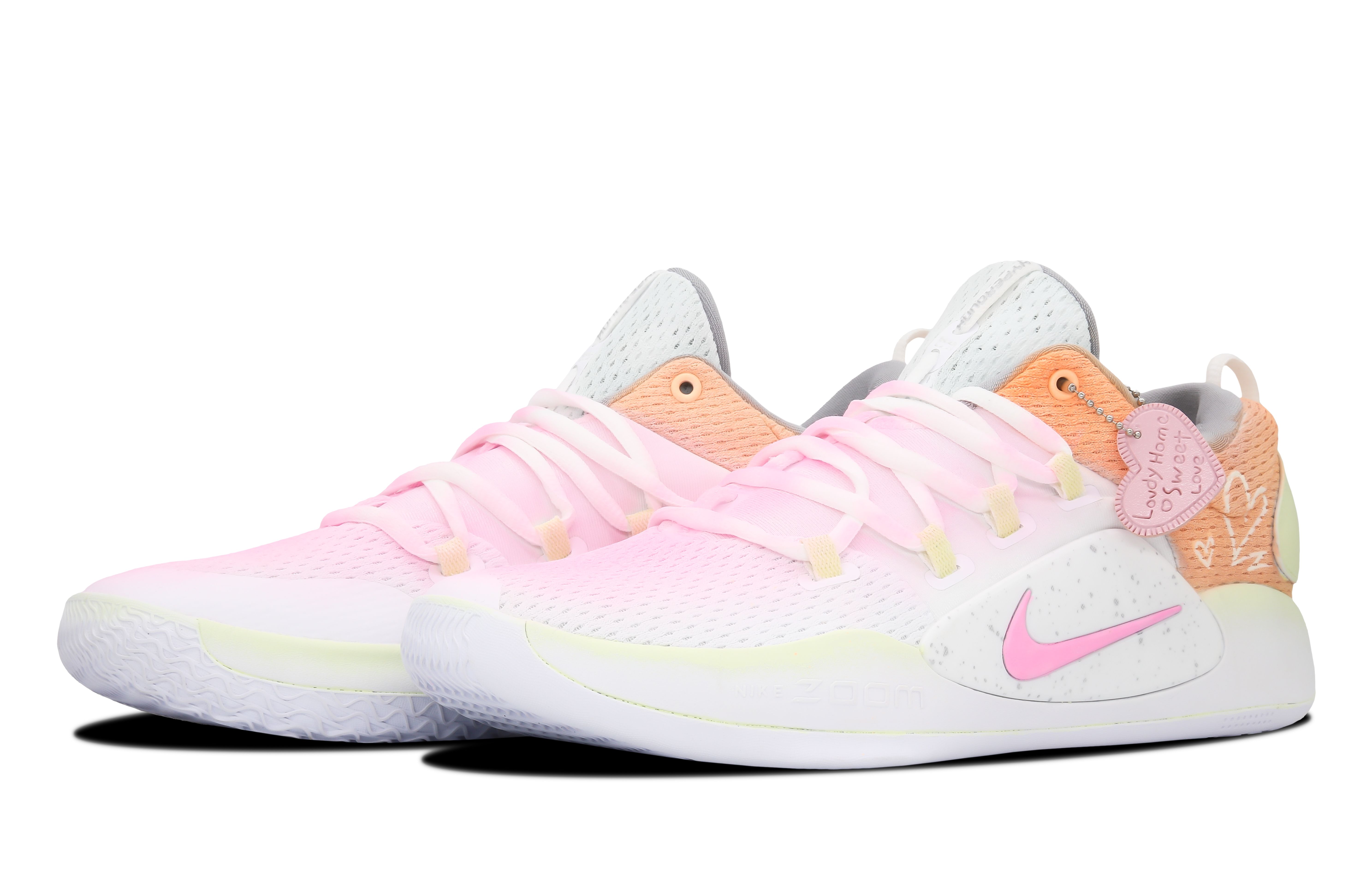 Lookbook [Sepatu Kustom] Nike Hyperdunk X Low 'Lover Gradation Pink Kuning' AR0465-100(Team60-男款热恋季)