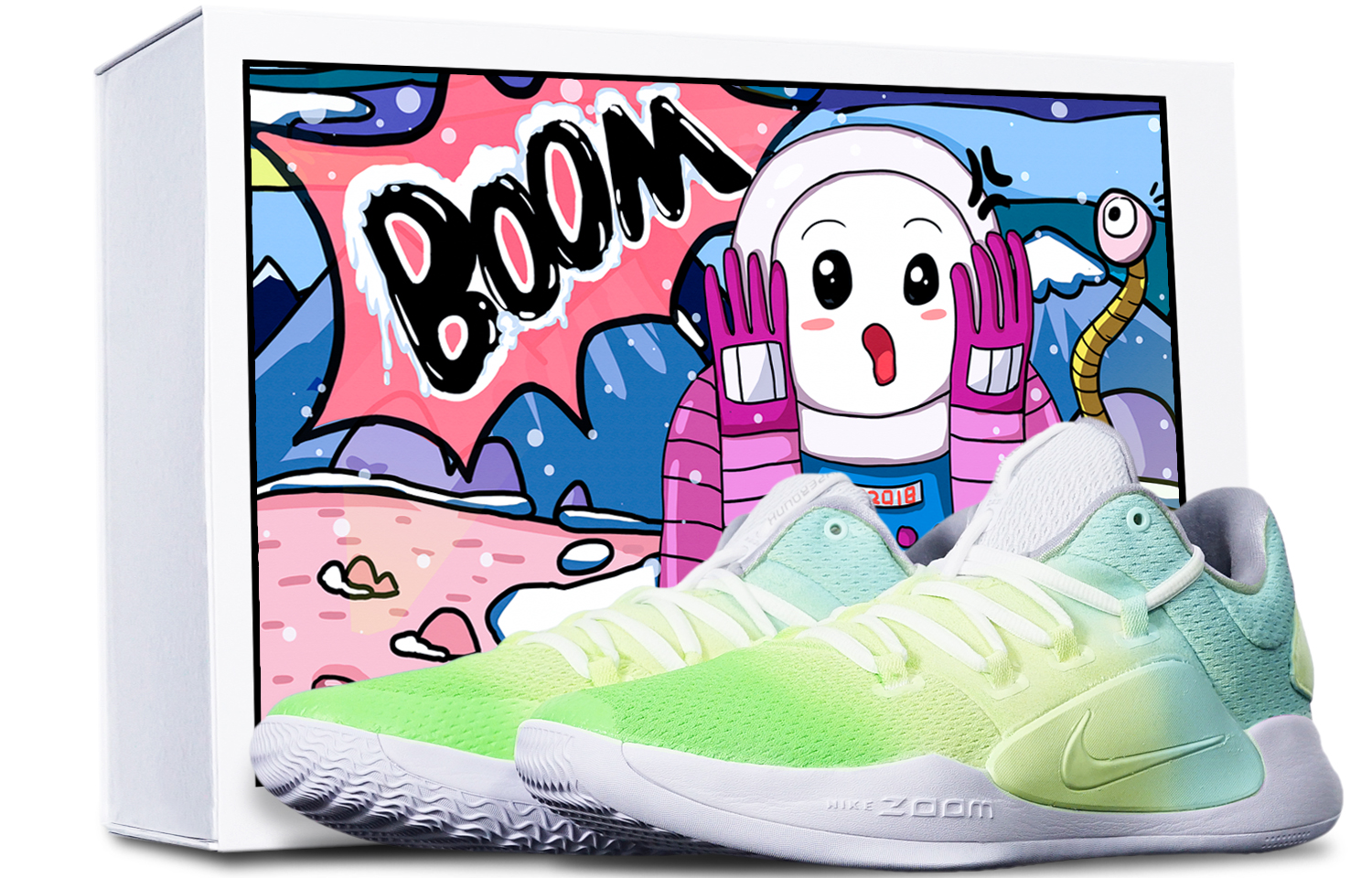 Buy 나이키 하이퍼덩크 X 로우 '마카롱 그라데이션' (Nike Hyperdunk X Low '마카롱 그라데이션') AR0465-100(TeamT-绿蓝三色渐变)