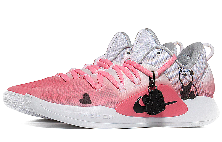 Lookbook 【訂製球鞋】Nike Hyperdunk X Low 10 摯愛熊貓粉 強化 防滑 低筒 籃球鞋 男款 粉紅色