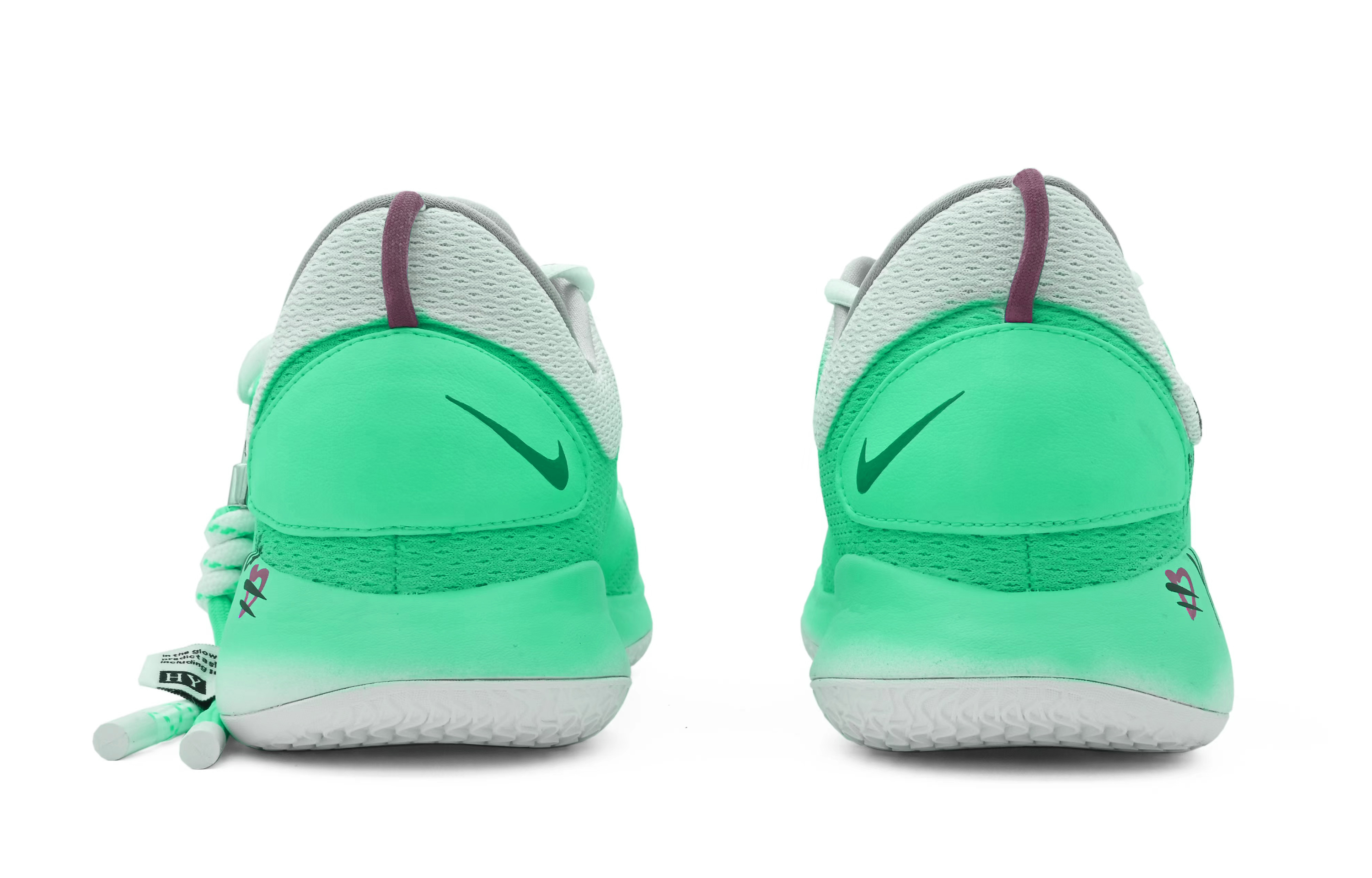 Shop [Sepatu Kustom] Nike Hyperdunk X Low 'Summer Eternal Gradient Hijau-White' AR0465-100(Team63-万古长青)