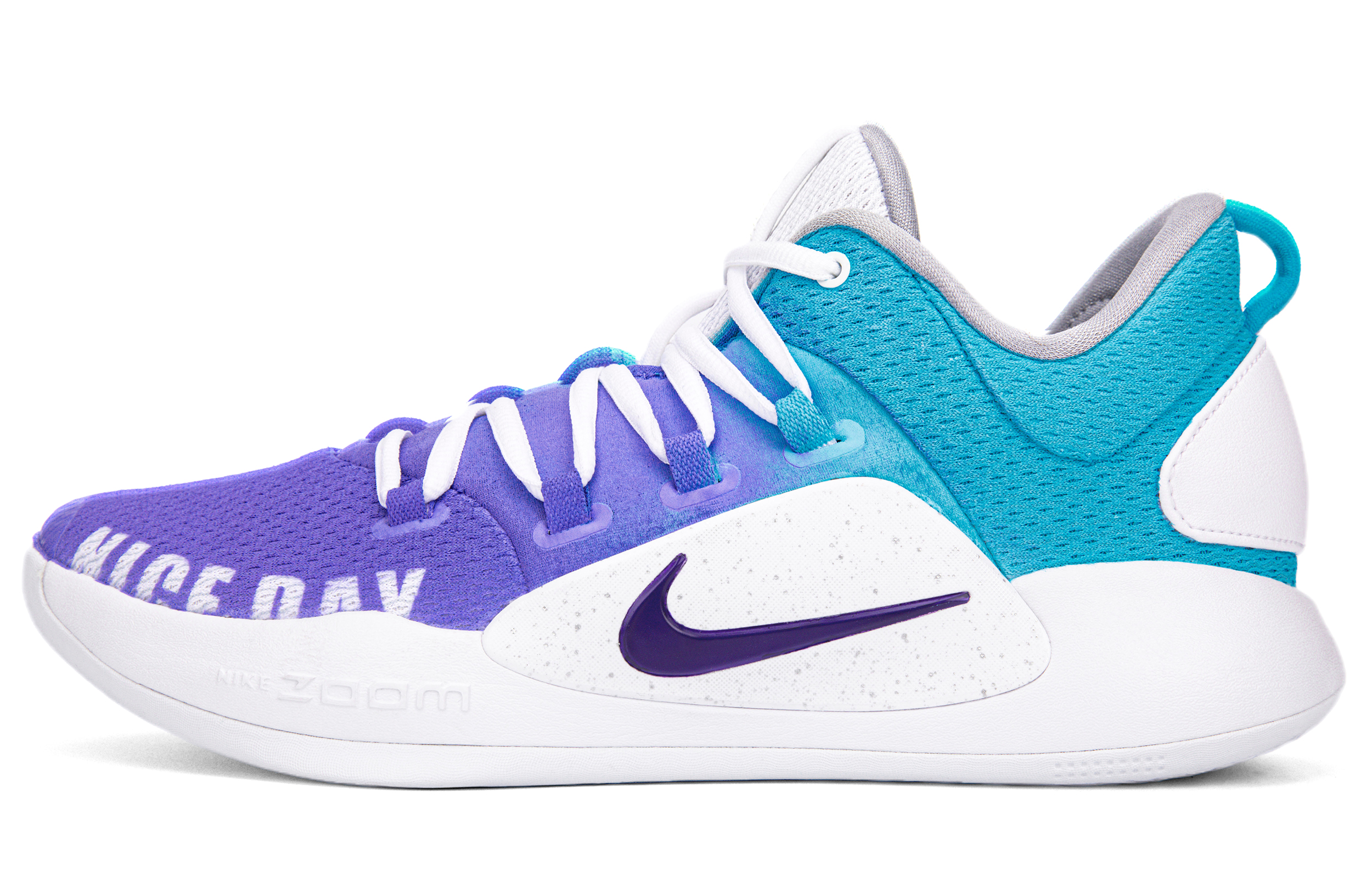 Buy [Sepatu Kustom] Nike Hyperdunk X Low 'Summer Soda Anggur - Biru Ungu Putih' AR0465-100(Team18-蓝紫喷绘篮球鞋）