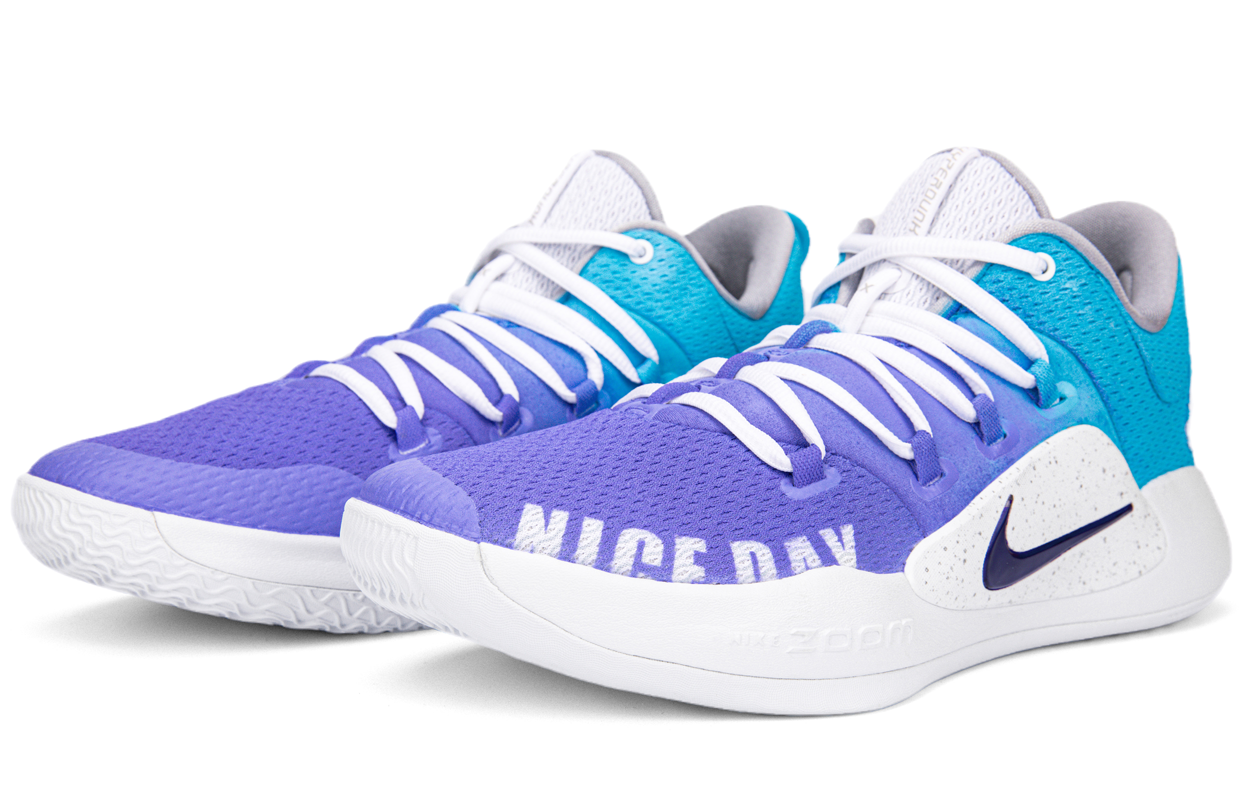 Lookbook [Sepatu Kustom] Nike Hyperdunk X Low 'Summer Soda Anggur - Biru Ungu Putih' AR0465-100(Team18-蓝紫喷绘篮球鞋）