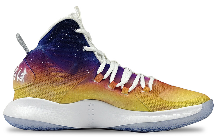 Order [定制鞋] 耐克 Hyperdunk X 中筒 '渐变星空泼墨扎染蓝橙色' AO7890-101(TeamG-男款星河)