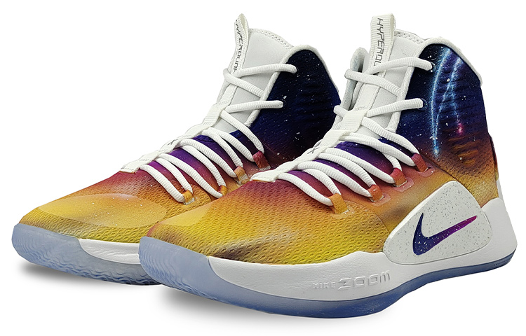 Lookbook [定制鞋] 耐克 Hyperdunk X 中筒 '渐变星空泼墨扎染蓝橙色' AO7890-101(TeamG-男款星河)