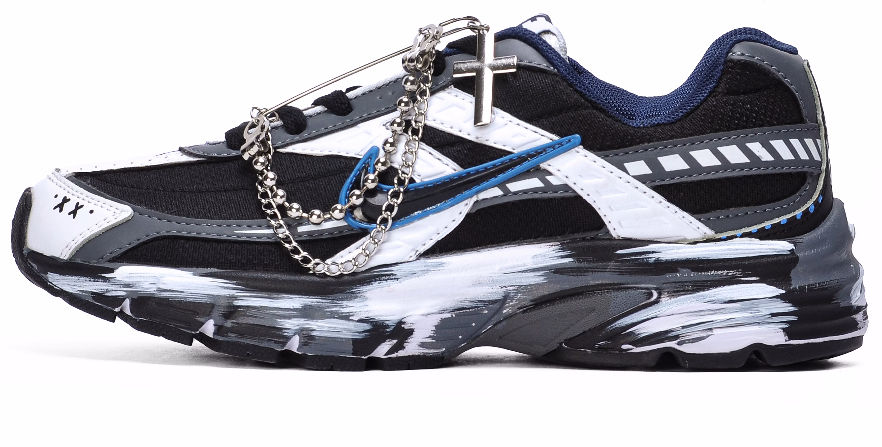 custom-shoes-nike-initiator-black-white-blue